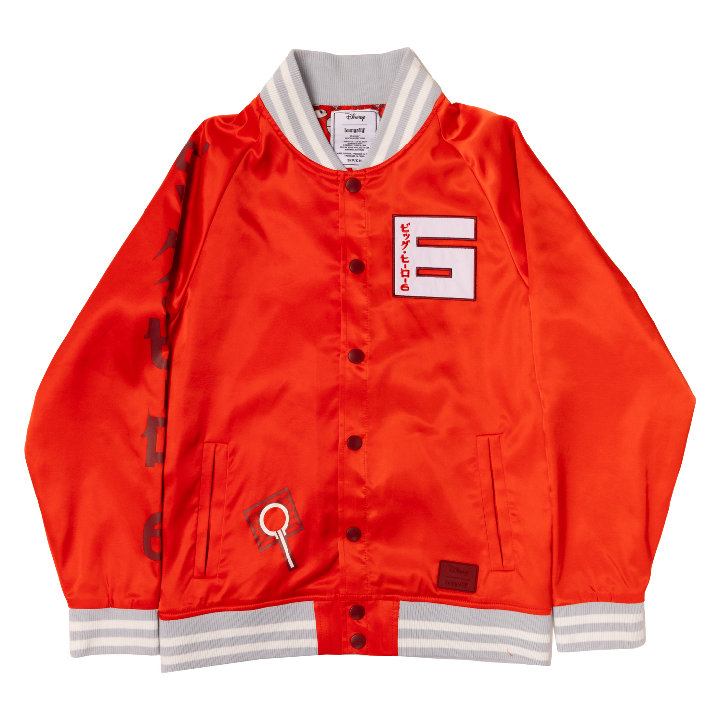 LF DISNEY BIG HERO 6 10TH ANNIVERSARY SATIN BOMBER JACKET