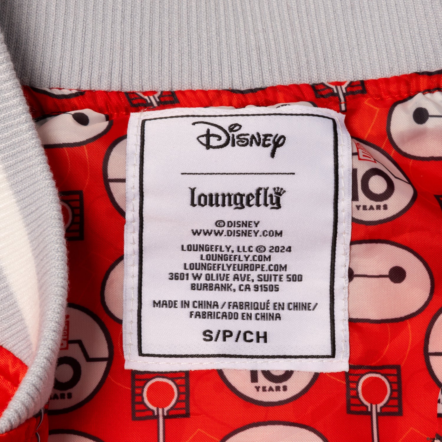 LF DISNEY BIG HERO 6 10TH ANNIVERSARY SATIN BOMBER JACKET 6