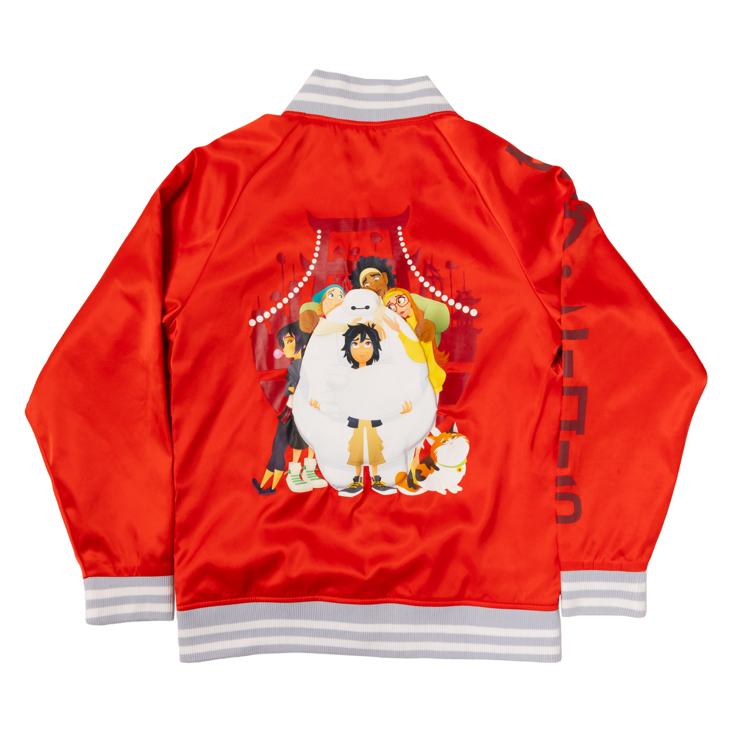 LF DISNEY BIG HERO 6 10TH ANNIVERSARY SATIN BOMBER JACKET