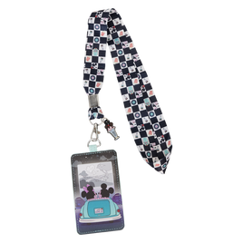 Mickey & Minnie Date Night Drive-In Lanyard With Card Holder