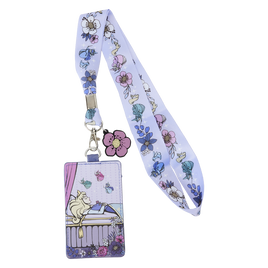 Sleeping Beauty 65th Anniversary Floral Scene Lanyard With Card Holder