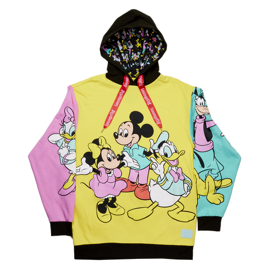 Disney100 Mickey & Friends Classic Color Block Unisex Hoodie