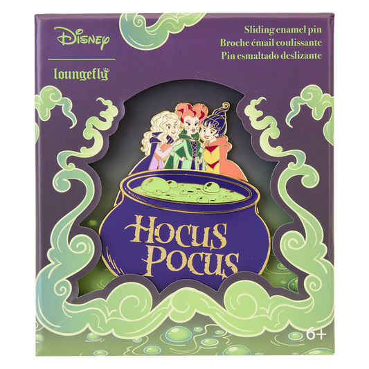 Hocus Pocus Cauldron 3" Collector Box Sliding Pin