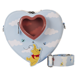 Winnie the Pooh & Friends Floating Balloons Heart Shaped Crossbody Bag