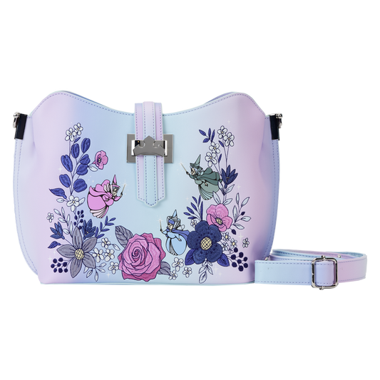 Sleeping Beauty 65th Anniversary Floral Crown Crossbody Bag