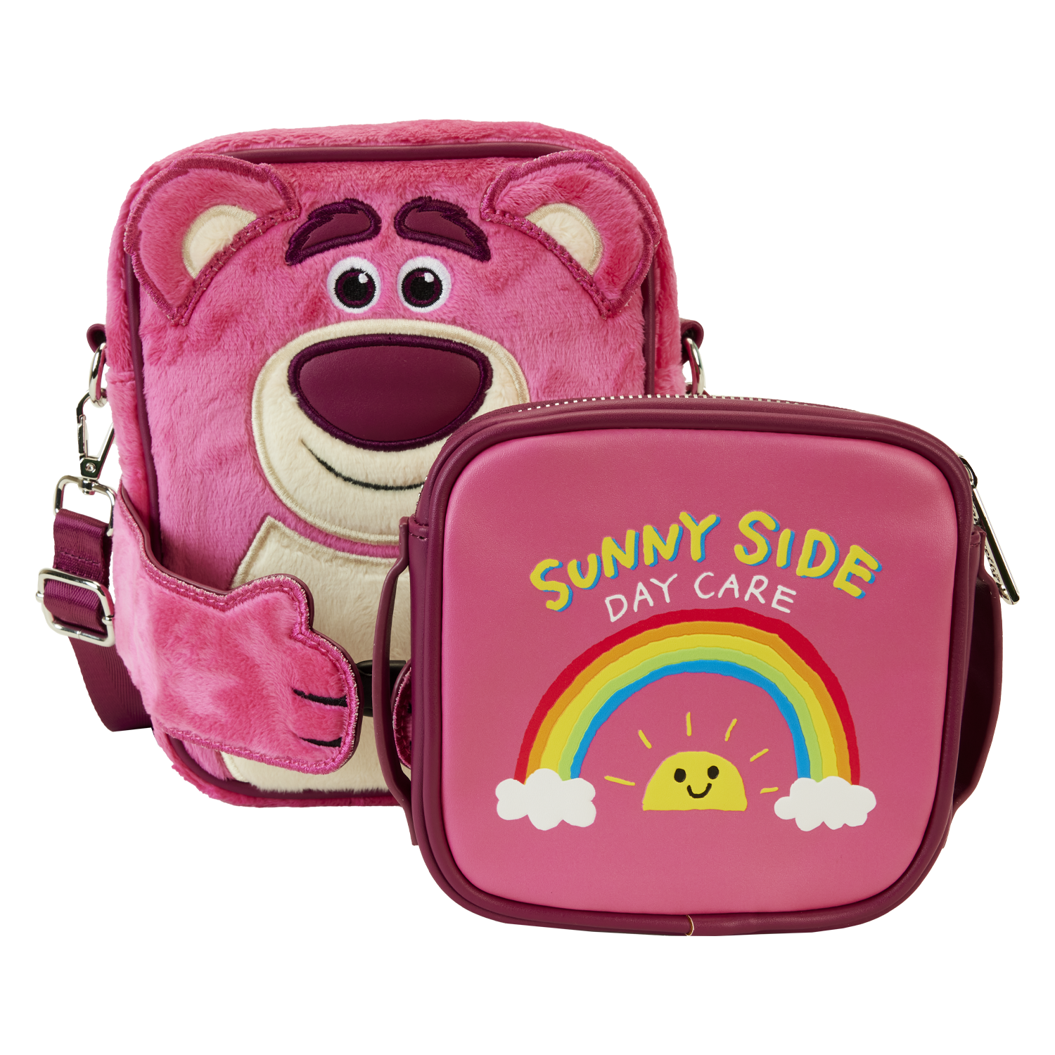Toy Story Lotso Plush Crossbuddies Cosplay Crossbody Bag with Coin Bag 3