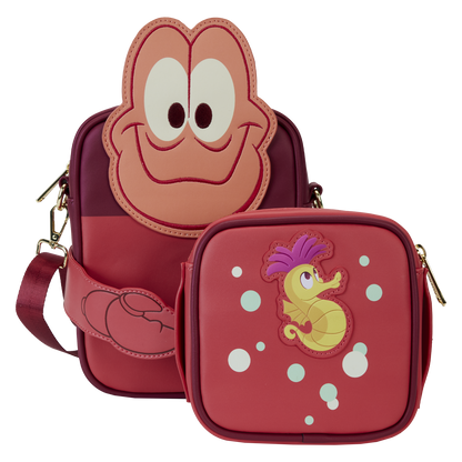 The Little Mermaid 35th Anniversary Sebastian Crossbuddies® Cosplay Crossbody Bag with Coin Bag