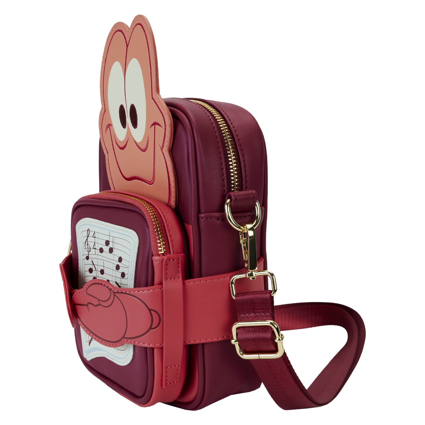 The Little Mermaid 35th Anniversary Sebastian Crossbuddies® Cosplay Crossbody Bag with Coin Bag