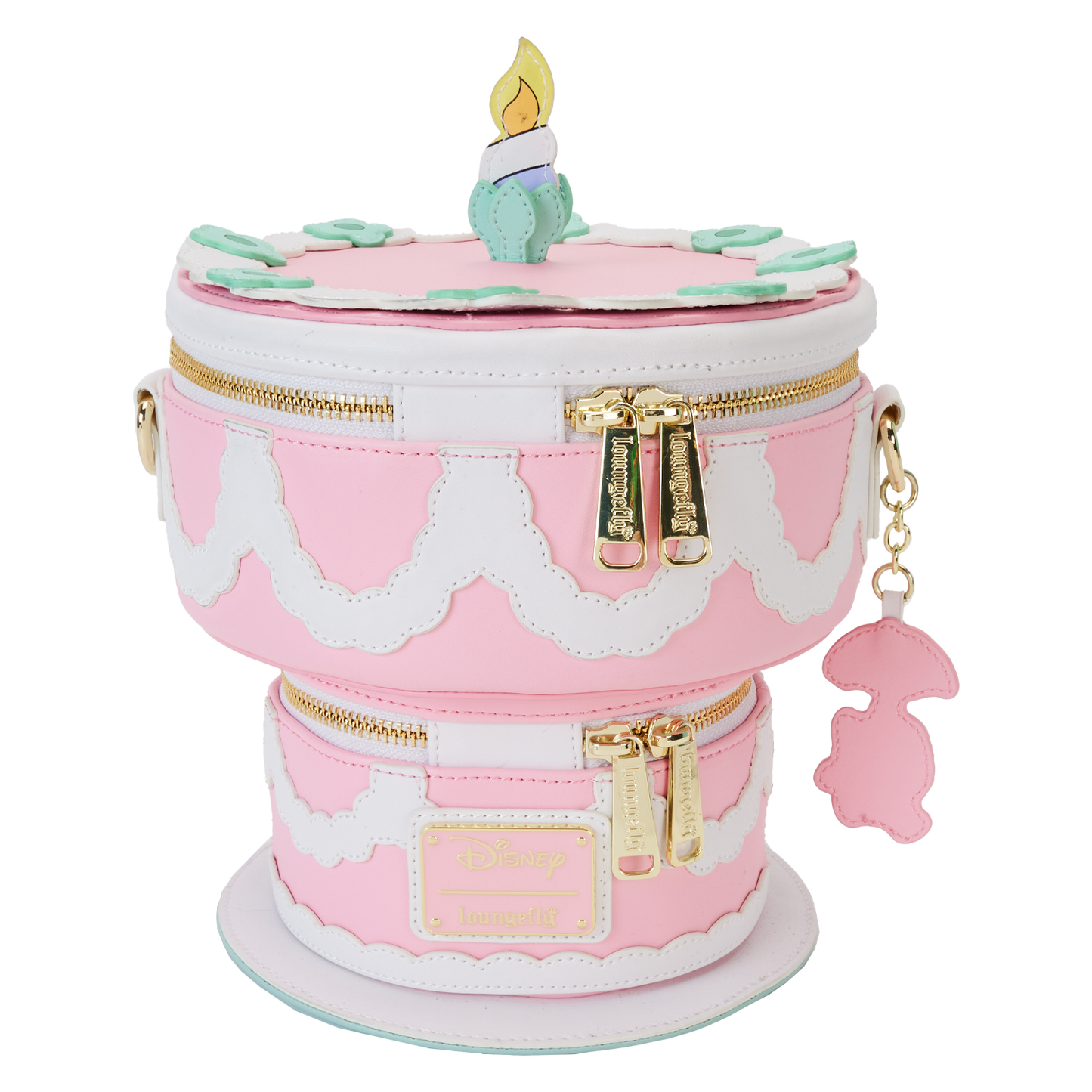 Alice in Wonderland Unbirthday Cake Figural Glow Crossbody Bag