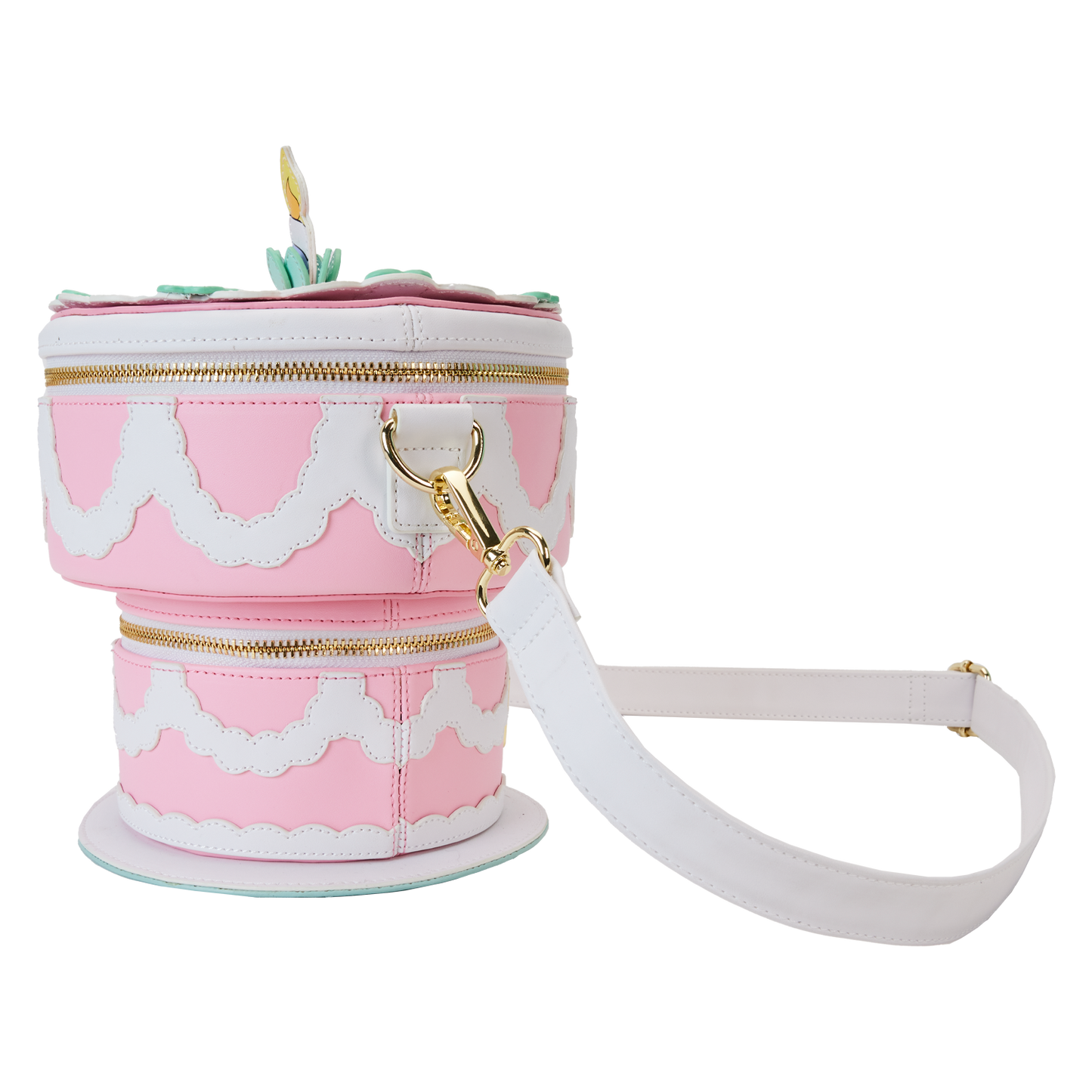 Alice in Wonderland Unbirthday Cake Figural Glow Crossbody Bag