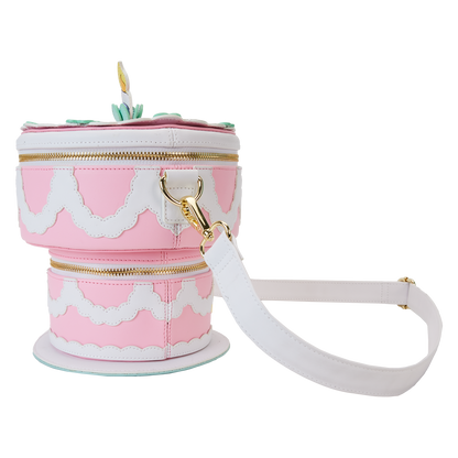 Alice in Wonderland Unbirthday Cake Figural Glow Crossbody Bag