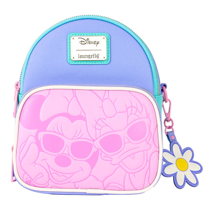 Daisy Duck 85th Anniversary Daisy Duck & Minnie Mouse Convertible Mini Backpack & Crossbody Bag