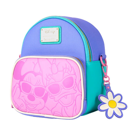 Daisy Duck 85th Anniversary Daisy Duck & Minnie Mouse Convertible Mini Backpack & Crossbody Bag