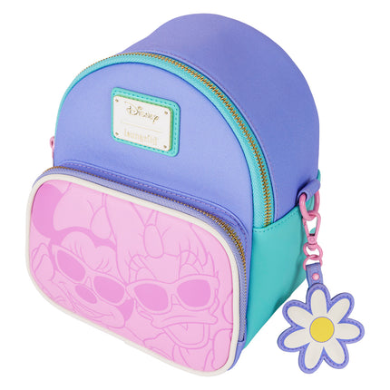 Daisy Duck 85th Anniversary Daisy Duck & Minnie Mouse Convertible Mini Backpack & Crossbody Bag