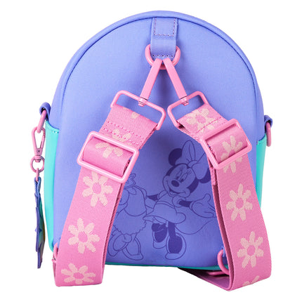 Daisy Duck 85th Anniversary Daisy Duck & Minnie Mouse Convertible Mini Backpack & Crossbody Bag