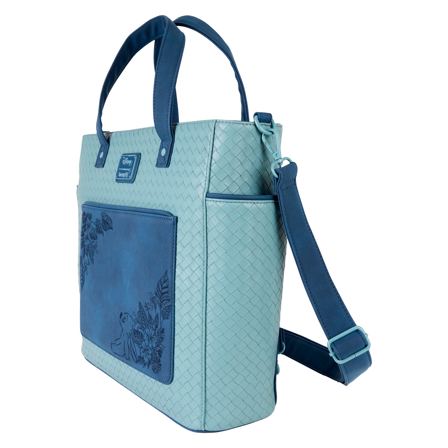 LF DISNEY STITCH EMBROIDERED CONVERTIBLE TOTE BAG