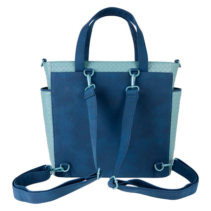 Stitch Embroidered Floral Convertible Tote Bag