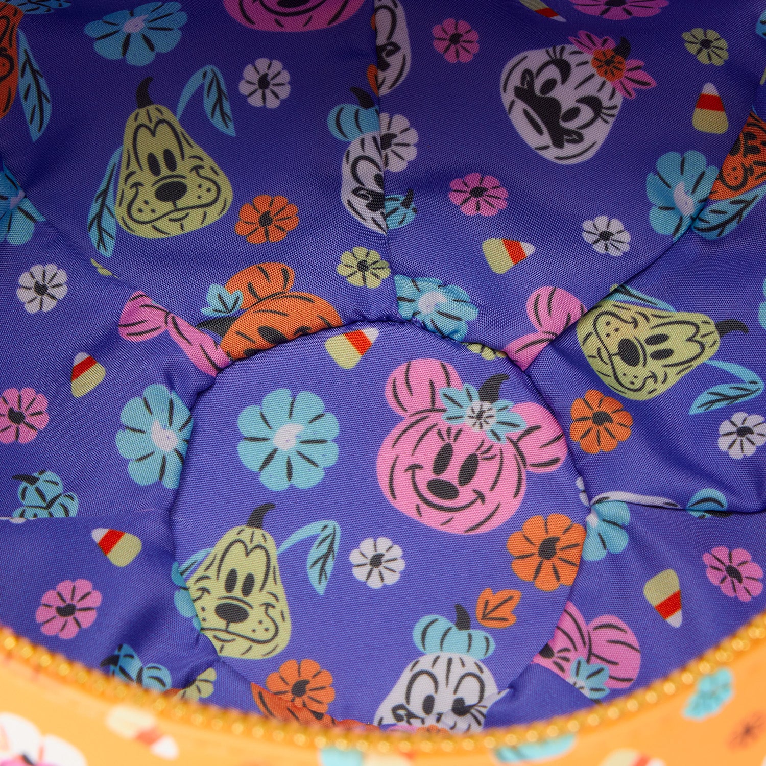 Mickey Mouse Floral Pumpkin Head Glow Figural Crossbody Bag 4