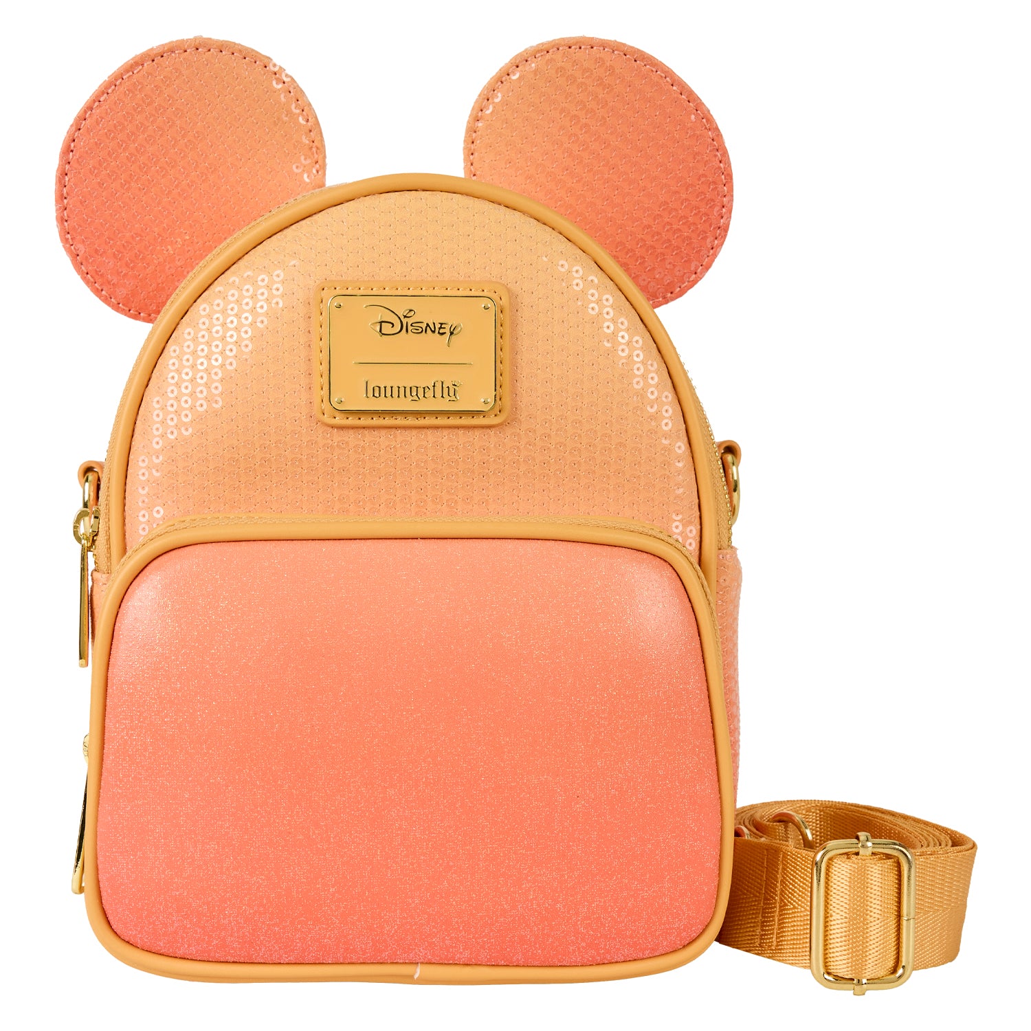 Minnie Mouse Glitter Sequin Convertible Mini Backpack & Crossbody Bag 1