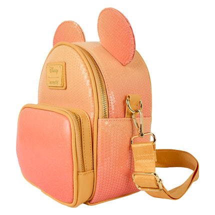 Mickey Mouse Glitter Sequin Convertible Mini Backpack & Crossbody Bag