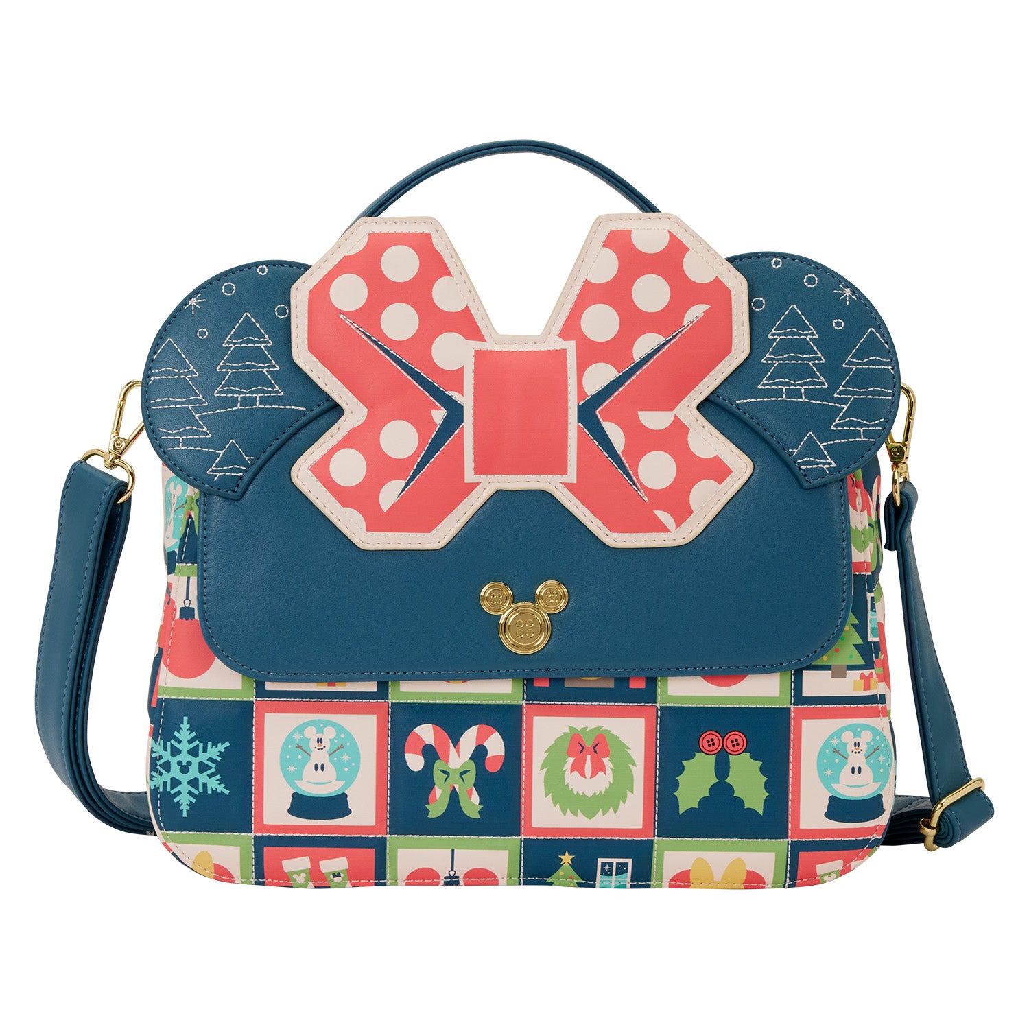 Mickey & Minnie Holiday Crossbody Bag