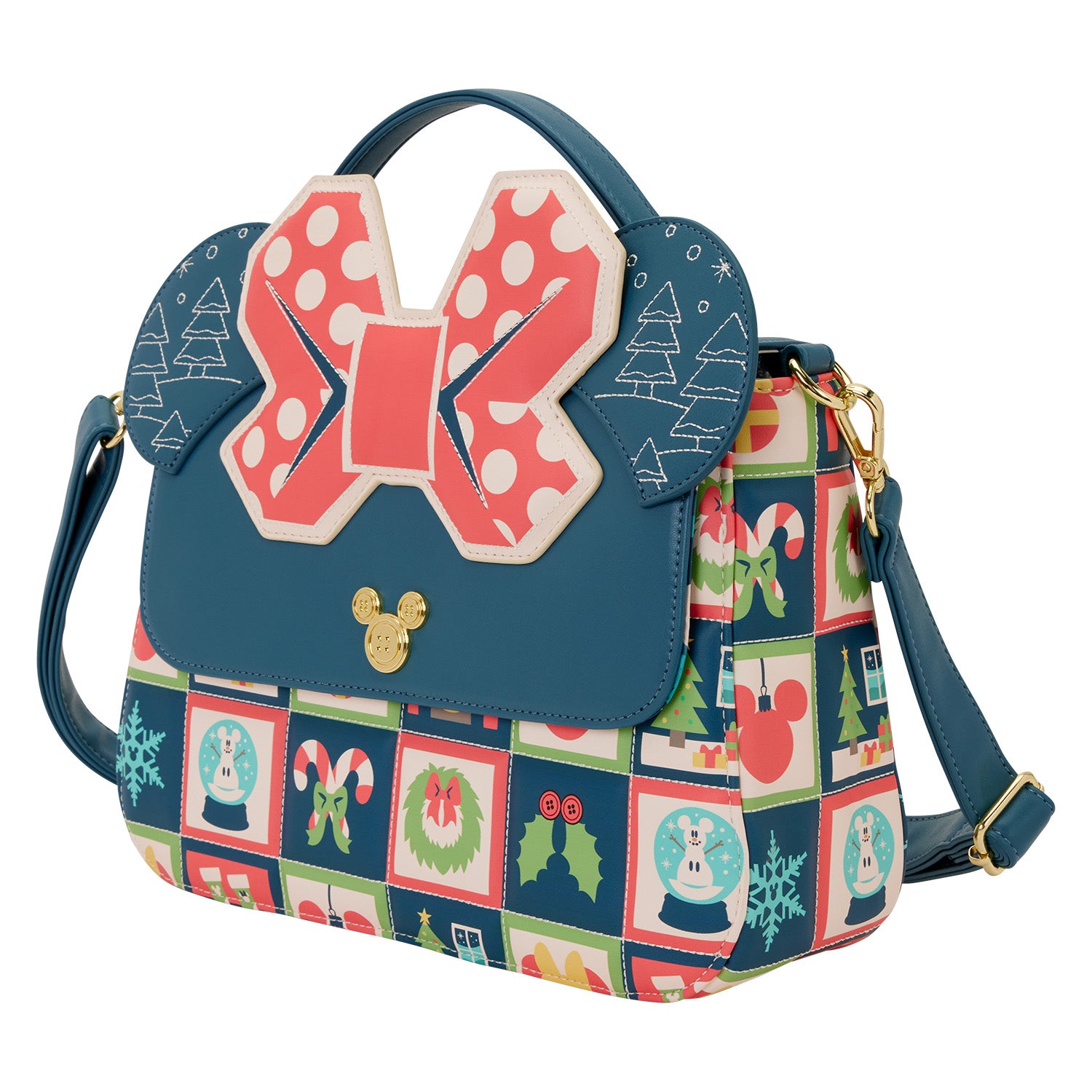 Mickey & Minnie Holiday Crossbody Bag