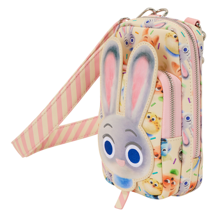 Zootopia 2 Judy Hopps Cotton Candy Cosplay Cell Phone Crossbody Bag with Coin Bag