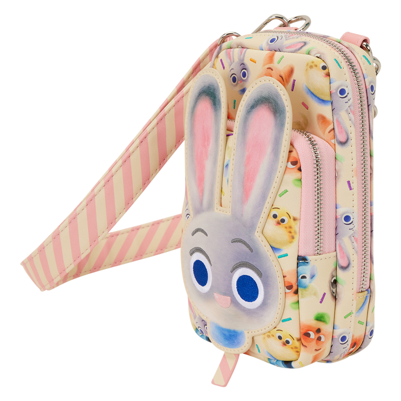 Zootopia 2 Judy Hopps Cotton Candy Cosplay Cell Phone Crossbody Bag with Coin Bag 4