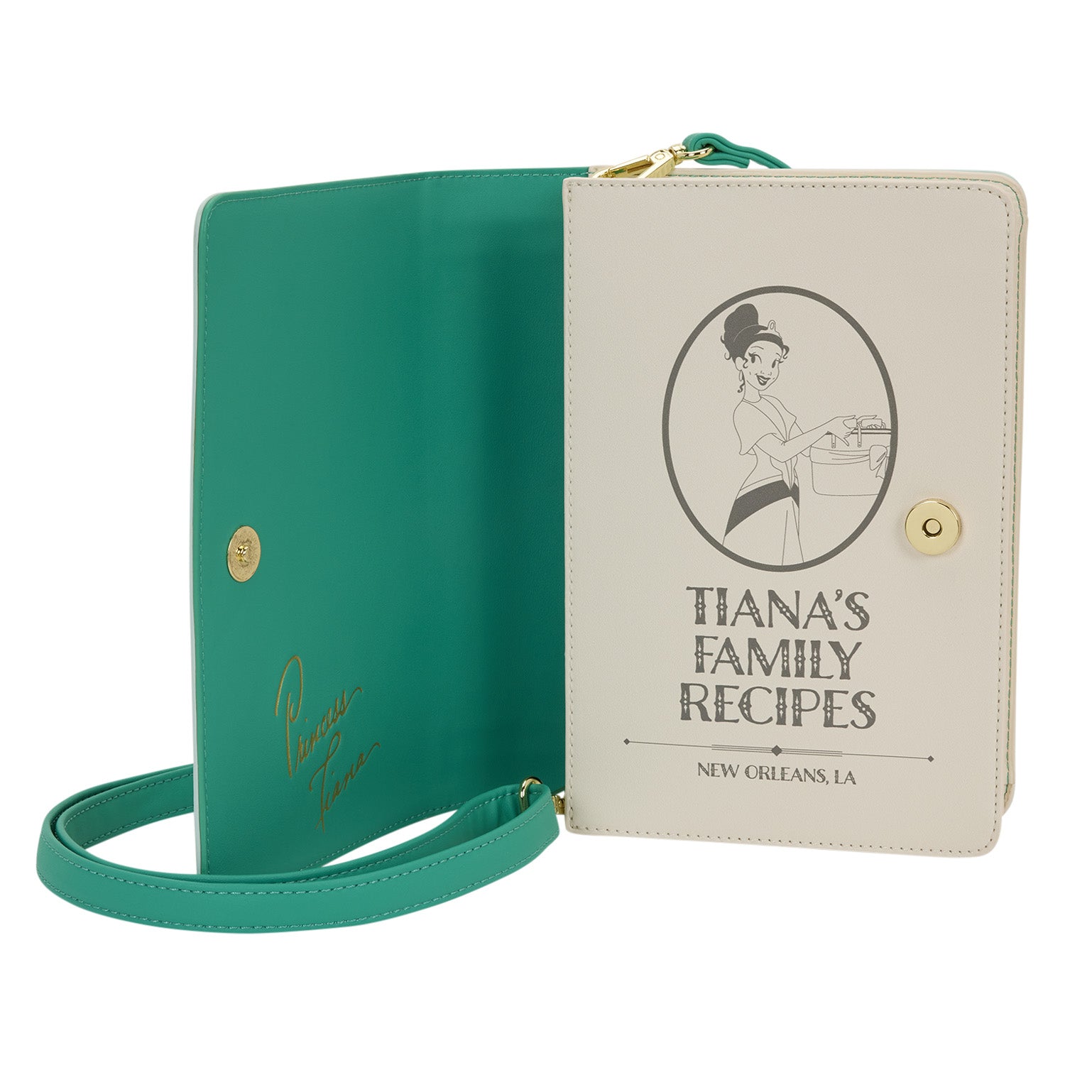 Disney Princess and the Frog Princess Tiana Recipe Book Crossbody Bag 6