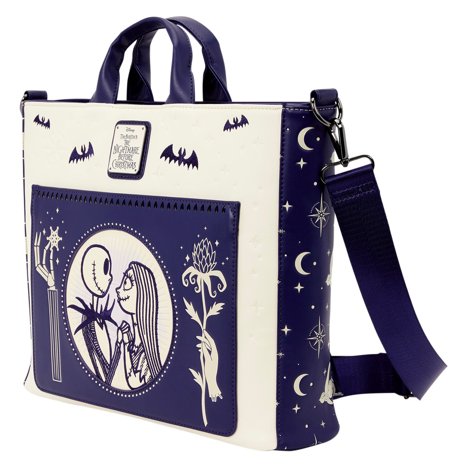Jack Skellington & Sally Night Sky Convertible Backpack & Tote Bag