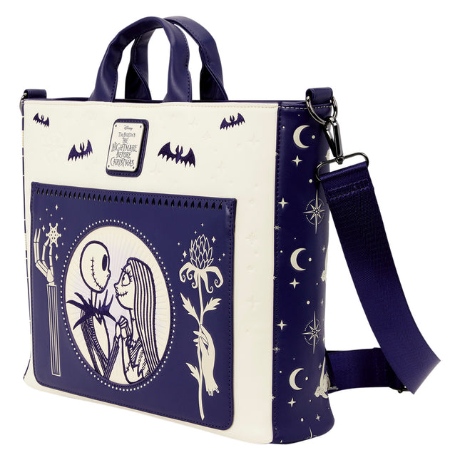 Jack Skellington & Sally Night Sky Convertible Backpack & Tote Bag