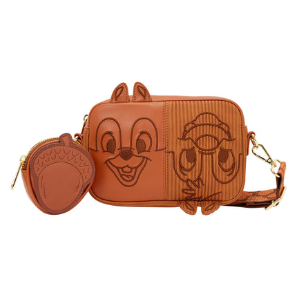 Chip N Dale Corduroy Sling Crossbody with Coin Bag