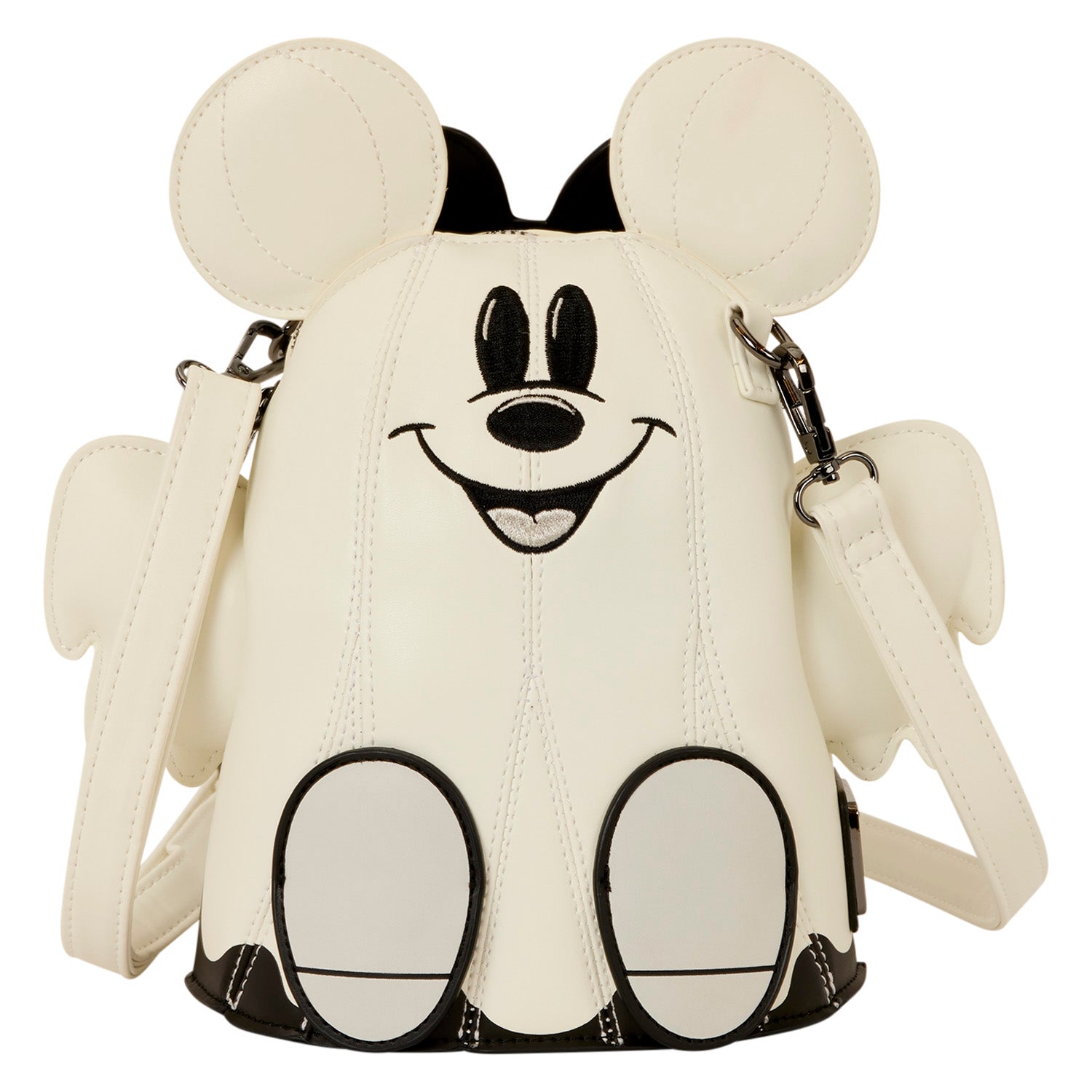 Mickey & Minnie Ghost Glow Figural Crossbody Bag 1