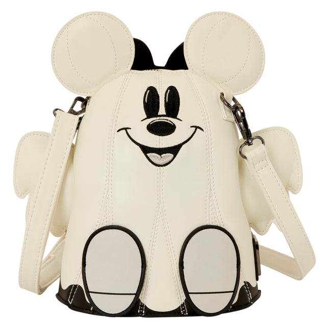 Mickey & Minnie Ghost Glow Figural Crossbody Bag