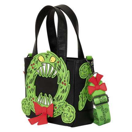 The Nightmare Before Christmas Man-Eating Wreath Glow Mini Tote Crossbody Bag