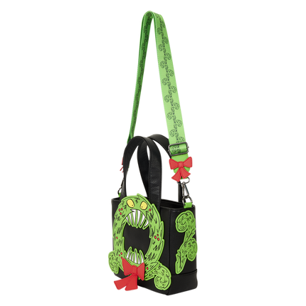 The Nightmare Before Christmas Man-Eating Wreath Glow Mini Tote Crossbody Bag