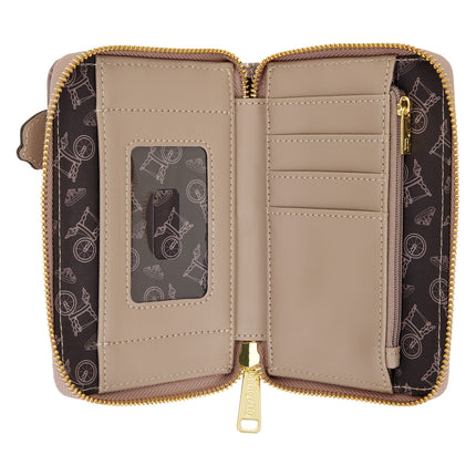Disney Sleeping Beauty Spinning Wheel Zip Around Wallet