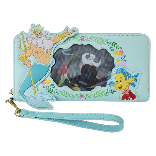 The Little Mermaid Ariel Princess Lenticular Zip Around Wallet