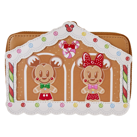 Mickey & Friends Gingerbread House Zip Around Wallet