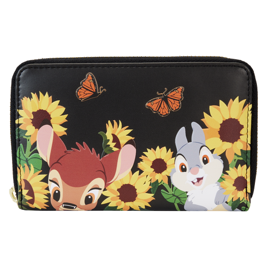 Bambi Sunflower Friends Zip Around Wallet