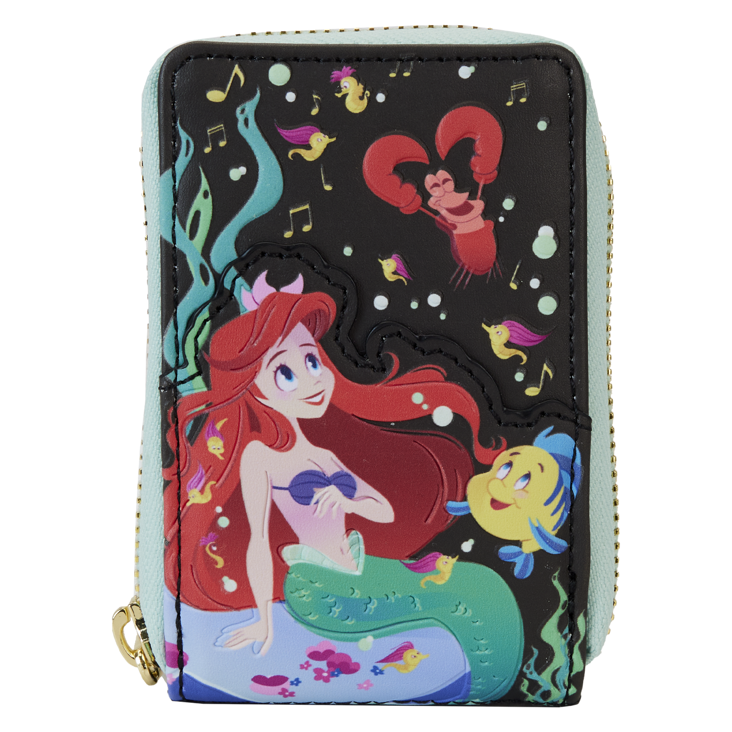 The Little Mermaid 35th Anniversary Life is the Bubbles Accordion Zip Around Wallet