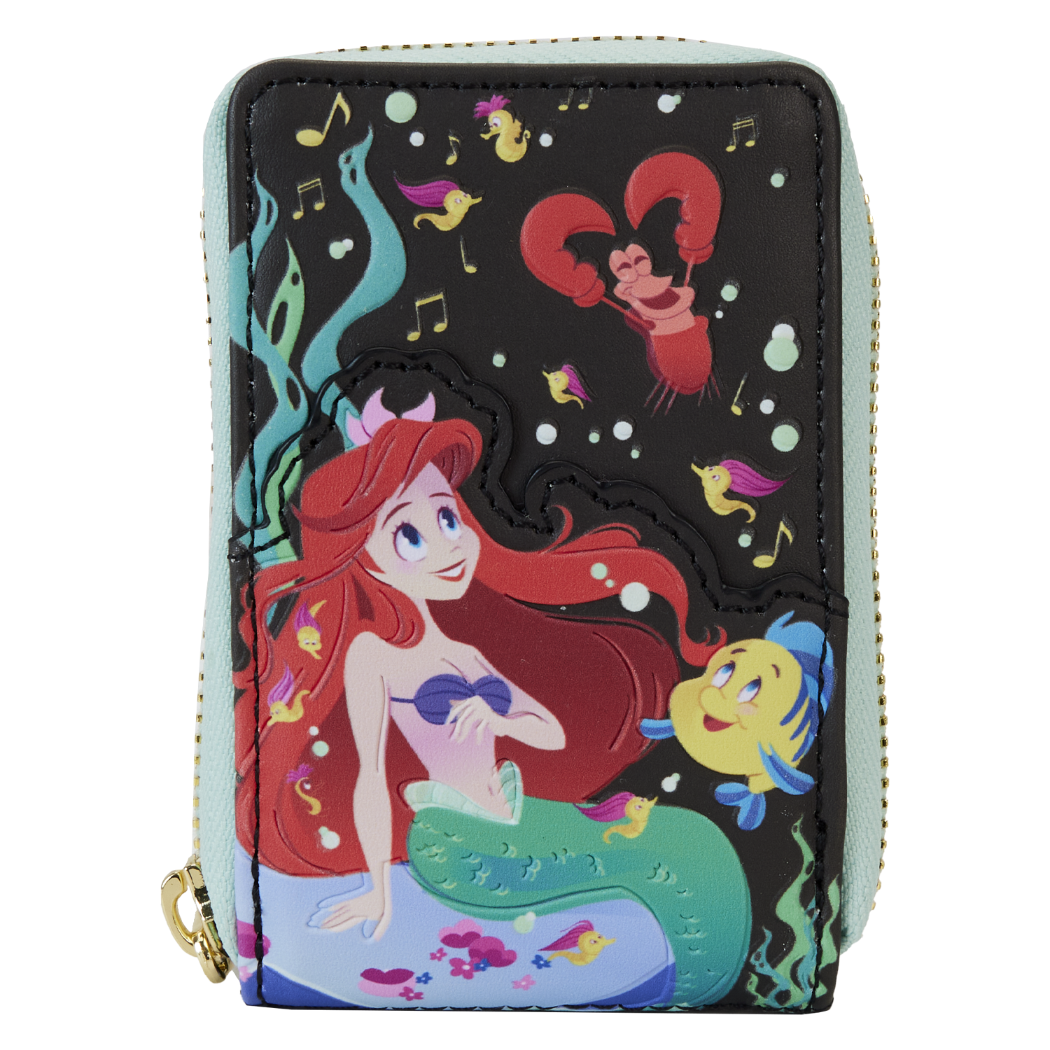 The Little Mermaid 35th Anniversary Life is the Bubbles Accordion Zip Around Wallet