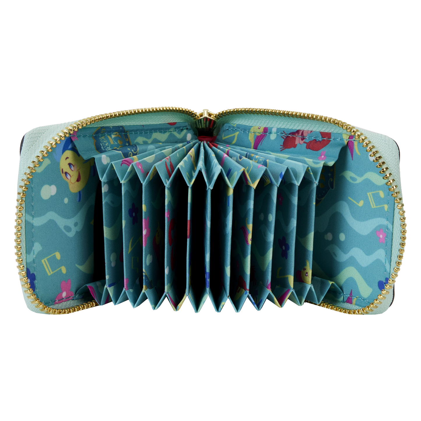 The Little Mermaid 35th Anniversary Life is the Bubbles Accordion Zip Around Wallet