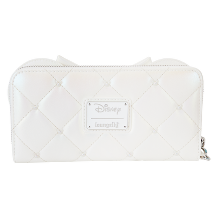 Minnie Mouse Iridescent Wedding Zip Around Wristlet Wallet