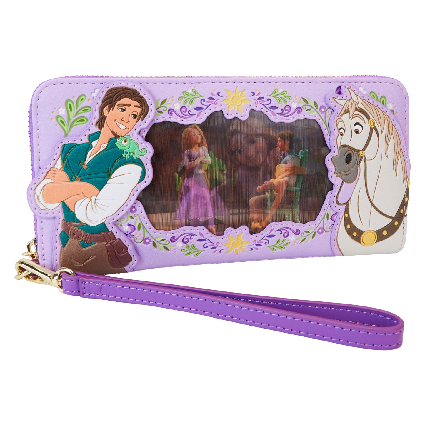 Rapunzel Lenticular Wristlet Wallet