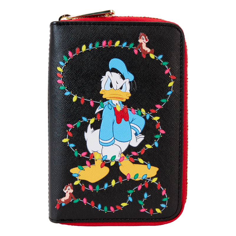 Mickey & Friends Christmas Light Decorations Zip Around Wallet