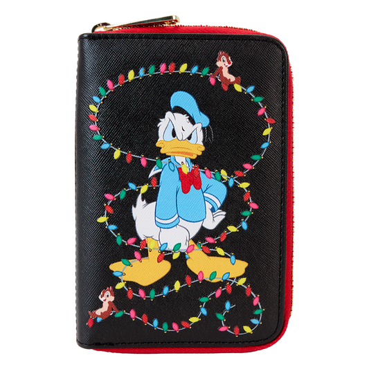 Mickey & Friends Christmas Light Decorations Zip Around Wallet