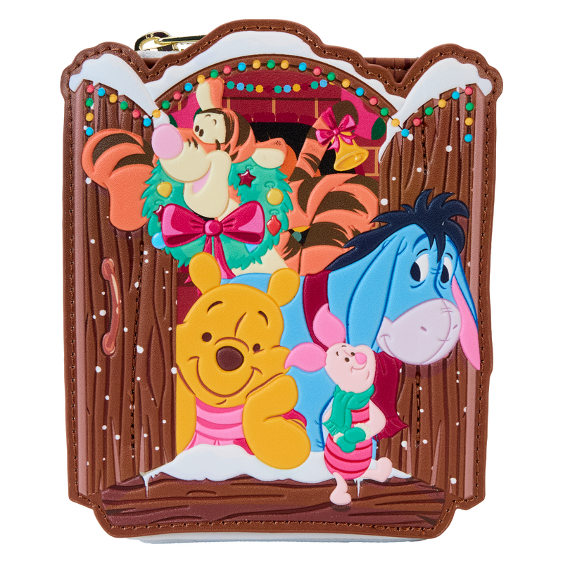 Winnie The Pooh & Friends Christmas Greetings Zip Around Wallet