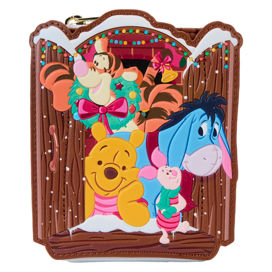 Winnie The Pooh & Friends Christmas Greetings Zip Around Wallet