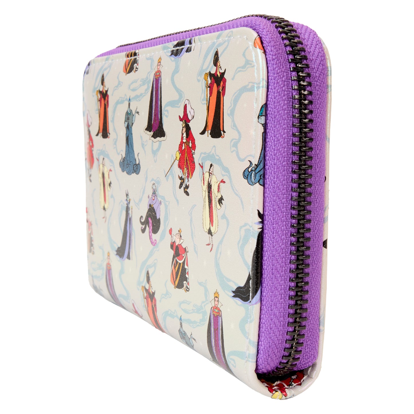 LF DISNEY VILLAINS IRIDESCENT ZIP AROUND WALLET